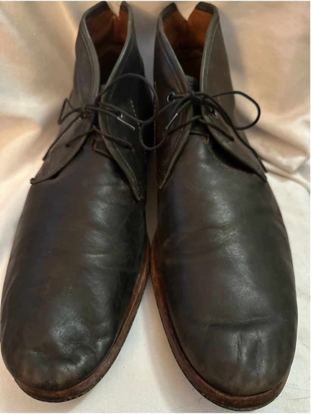 Timberland Boot Company Men's Brown
Leather Chukka Boots Size 12 Lace Up Ankle